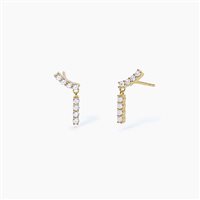 Orecchini Mabina Donna Flapper in Argento Zircone 563566 - 563566